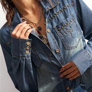 Studded Denim shirt